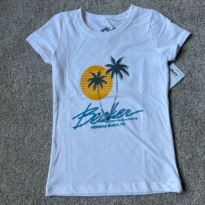 NWT Becker Surfboards Hermosa Beach, CA girls size XS 6 short sleeve Tshirt